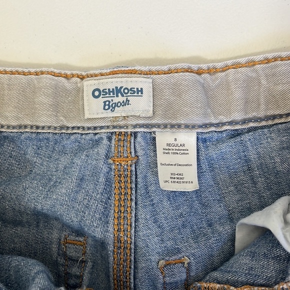 Oshkosh B’gosh Boys Carpenter Denim Jean Shorts Size 8 regular - Picture 4 of 4